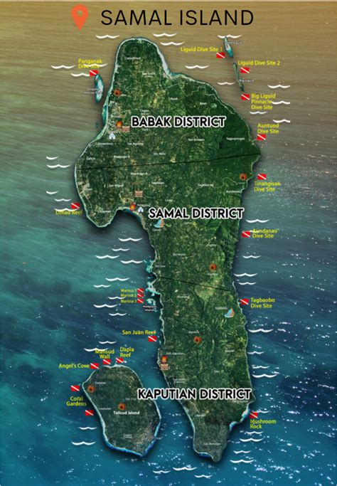 samal island map|Map of Samal Island — Best attractions, transportation info, and .